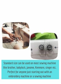 Excefore 50Pcs Plastic Bobbins, Bobbins for Sewing Machine, Bobbins for  Brother Sewing Machine, Bobbins for Singer Sewing Machine, Sewing Machine  Bobbins, Sewing Machine Accessories (Clear) UAE