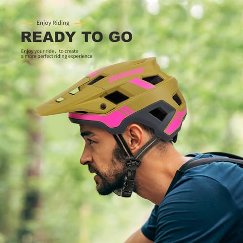 BATFOX Bike Helmet,Mountain Bike Helmet Helmets for Men Women Adults Youth (Yellow, M(54-57CM)) - Image 5