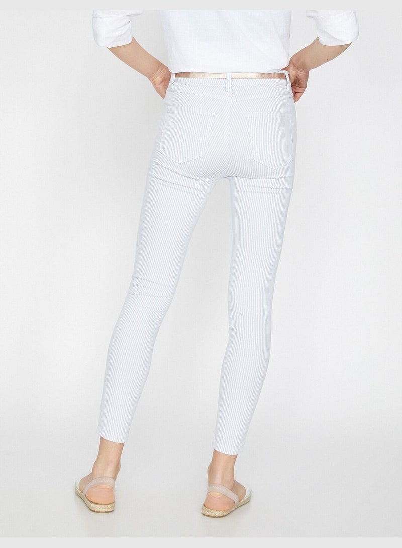 KOTON Belt Detailed Trousers - Image 4