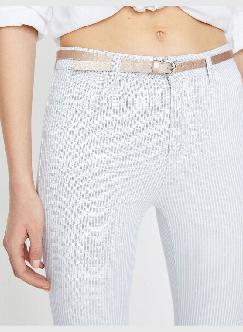 KOTON Belt Detailed Trousers - Image 5