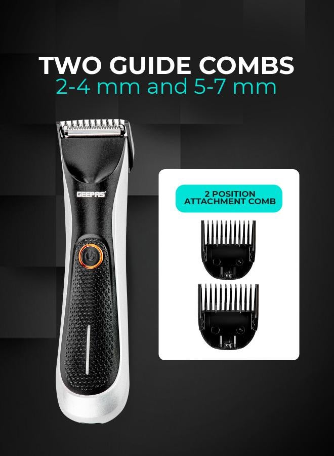 GEEPAS Professional Beard Trimmer With Pro Shield 1.0 Technology, Beard Trimmer with High Capacity Battery and Waterproof Design Black - Image 4