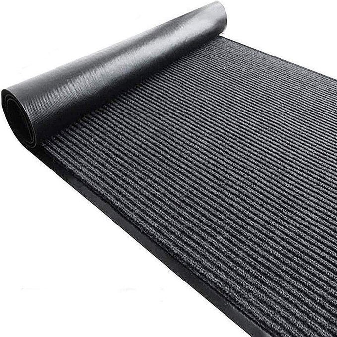 COMMERCIAL GRADE ENTRANCE MAT 3X10FT HEAVY DUTY PVC NONSLIP DOOR FLOOR MAT INDOOR OUTDOOR RUNNER RUGS BRUSH STEP ENTRANCE MATS FOR CORRIDOR KITCHEN HOME HIGH TRAFFIC AREA GREY