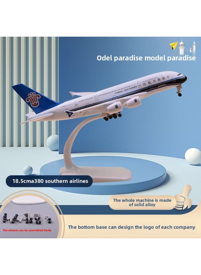 China Southern Airlines 20cm Aircraft Model Alloy Aircraft Model Passenger Plane 787 China Southern Airlines 16cm Pulley-Color:(wheeled Without Light) A380 Nanhang 45cm