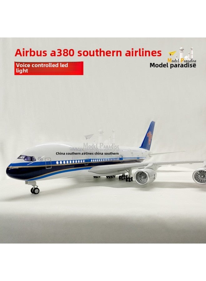 China Southern Airlines 20cm Aircraft Model Alloy Aircraft Model Passenger Plane 787 China Southern Airlines 16cm Pulley-Color:(wheeled Without Light) A380 Nanhang 45cm