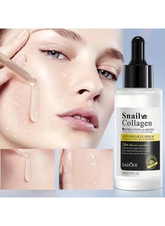 Snail Collagen Anti-Wrinkle Serum, 50ml - Hydrating & Firming Facial Essence for Soft, Smooth Skin | Reduces Dryness & Ages You Less - pzsku/Z70C044A01EF80172BD05Z/45/_/1727160945/4fa84915-8875-409a-980e-6f5485ad1a2d