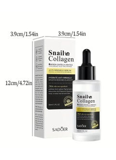 Snail Collagen Anti-Wrinkle Serum, 50ml - Hydrating & Firming Facial Essence for Soft, Smooth Skin | Reduces Dryness & Ages You Less - pzsku/Z70C044A01EF80172BD05Z/45/_/1727160953/a3ed2d8c-0365-4077-bcdd-4947f93b5ab6