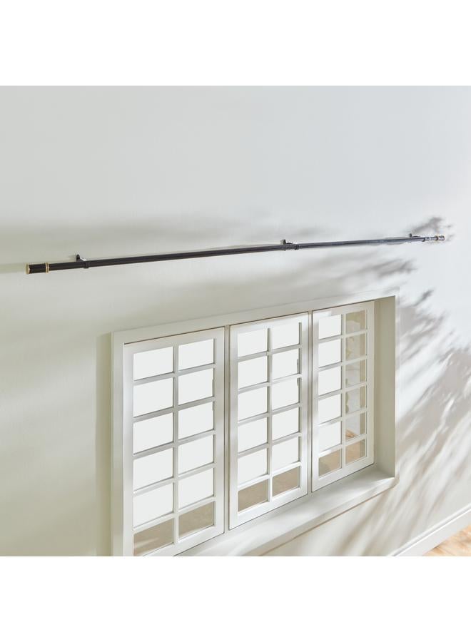 Home Box Zoe Powder Coated 25mm Extendable Single Curtain Rod 110-320 cm - Image 2