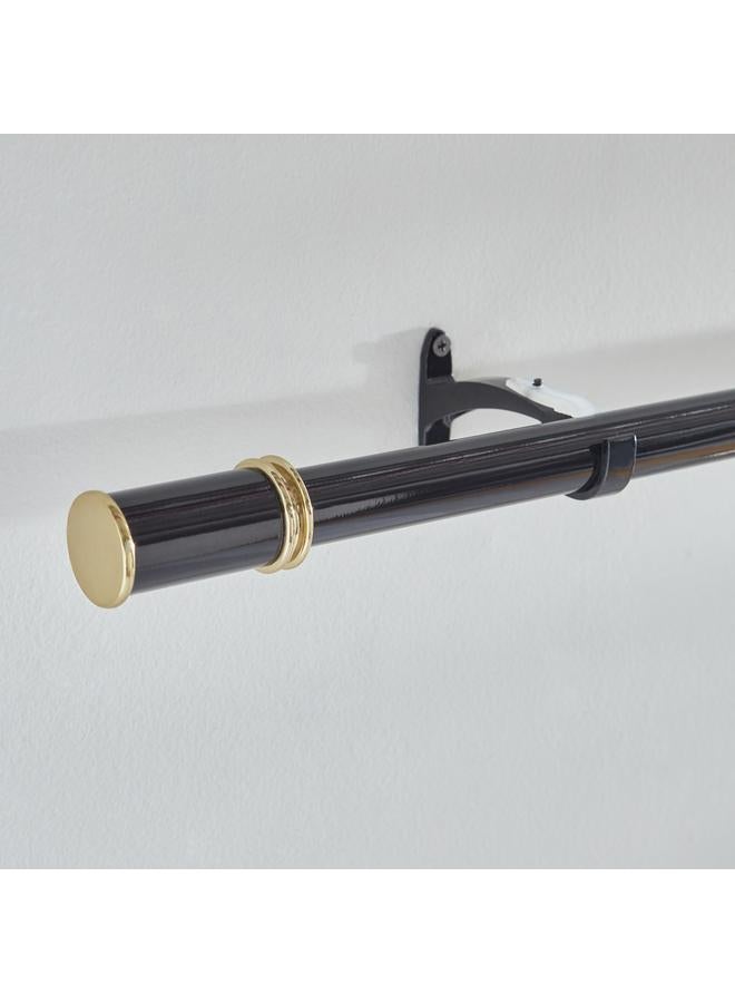 Home Box Zoe Powder Coated 25mm Extendable Single Curtain Rod 110-320 cm - Image 1