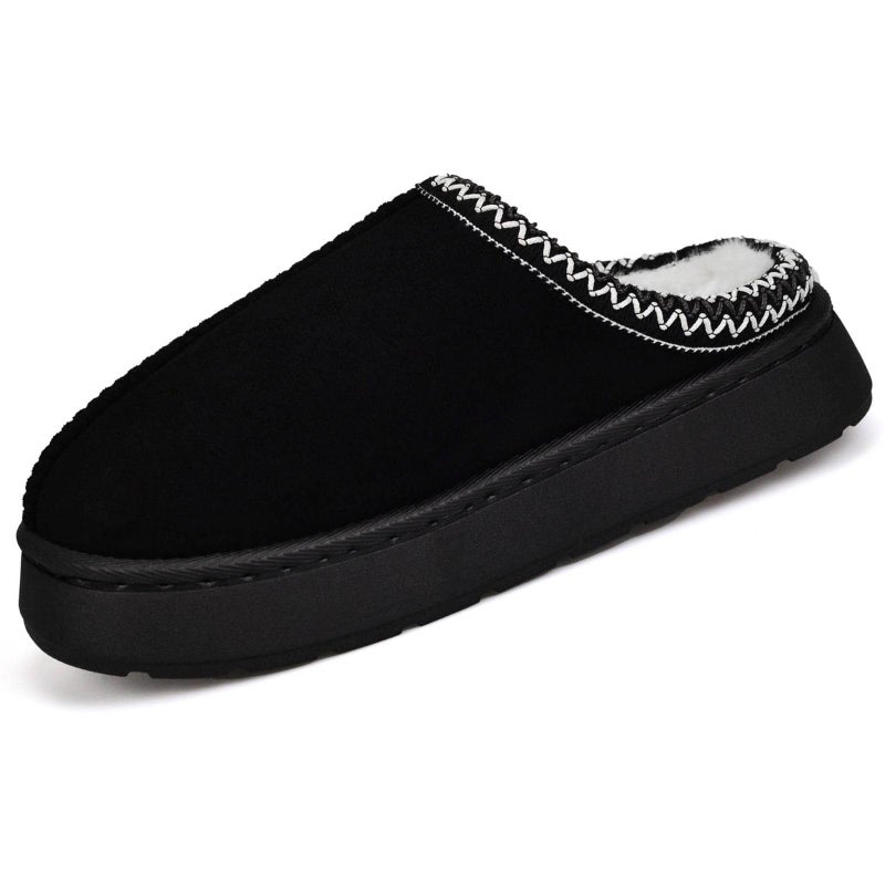 BERANMEY Fuzzy Memory Foam Slippers for Women Men Cozy Platform House Shoes with Anti-Slip Sole Warm Plush Lined Non-Slip Indoor Outdoor Short Ankle Slippers - Image 2