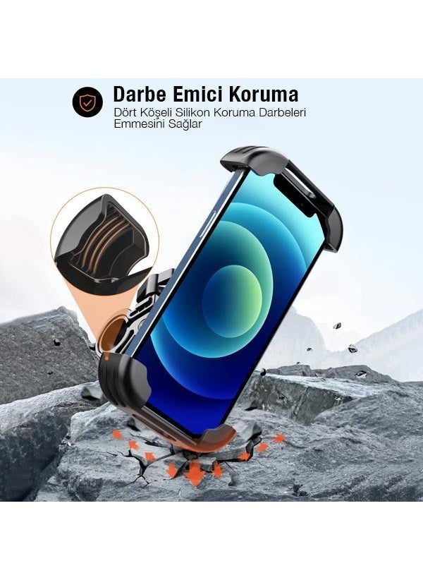 Polhammobile - Polham Motor, Bicycle, Scooter Handlebar Compatible Phone Holder, Lock System, Compatible with All Phones - Image 1