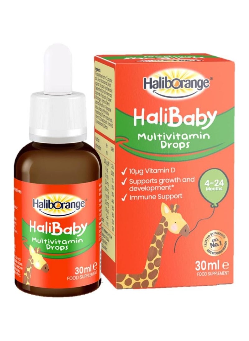 Halibaby Oral Multivitamin Drops 30ml Infant Liquid Supplement Vitamin A Vitamin D  Vitamin C Supports Immune System, Bone Health Easy to Administer Dropper Bottle - pzsku/Z70C085581EE40146419BZ/45/_/1688553981/3d198d46-97a2-4cc4-a61b-f07478becab5