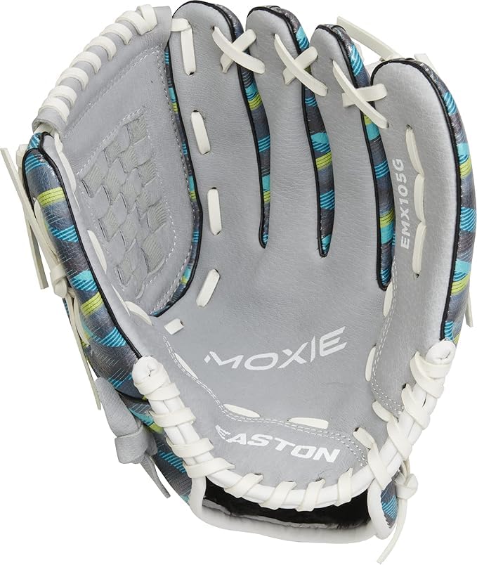 Easton | MOXIE Baseball Glove | Right Hand Throw | 10.5" Basket Web | Cyan Blue - Image 5