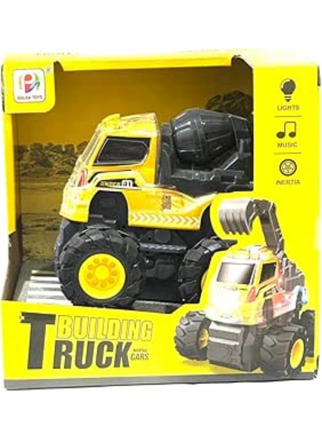لعبة شاحنة البناء - أصفر أسود