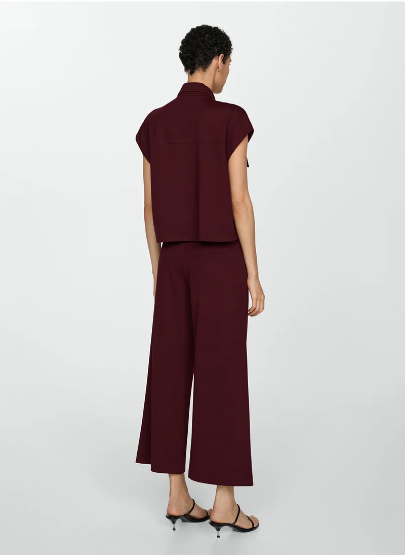 مانجو Essential Knitted Culotte Trousers