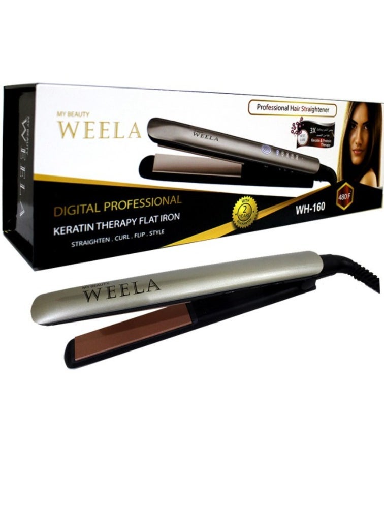 weela Digital Professional Keratin Therapy Flat Iron WH-160