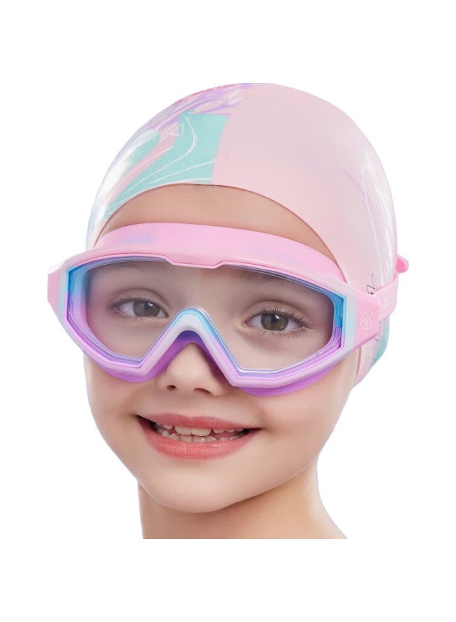 ZOKE Kids Clear Lens Swim Goggles Large Frame Comfortable Anti-Fog Waterproof Hd Training Goggles 624502101-3 - Image 3