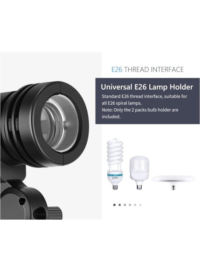 Pack Of 2 Lamp Holder with Light Stand - Image 2