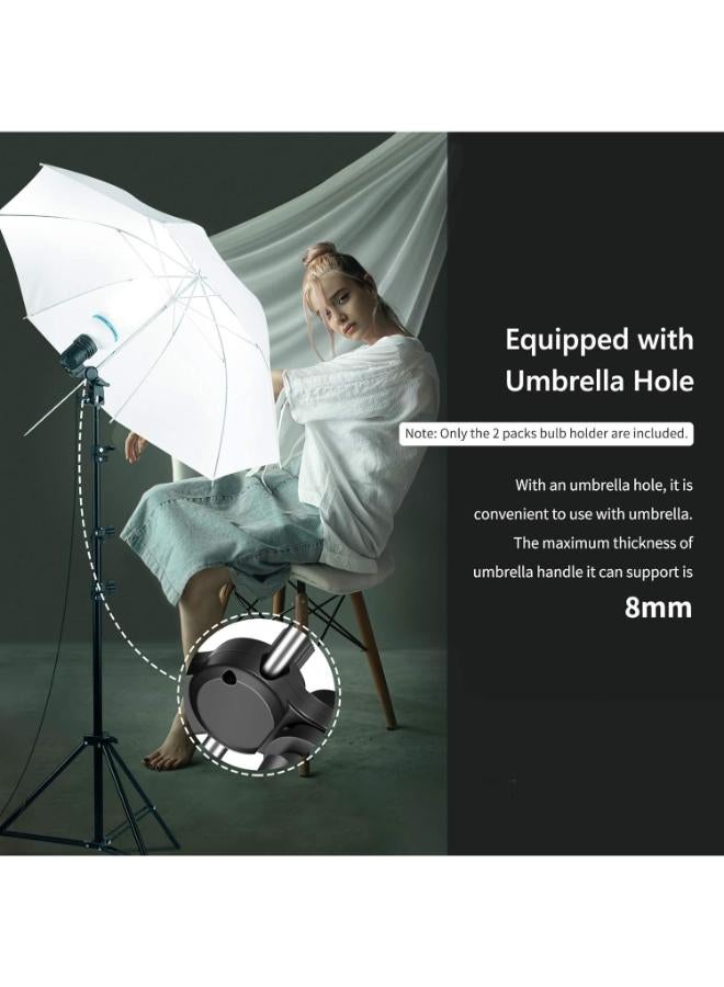 Pack Of 2 Lamp Holder with Light Stand - Image 3