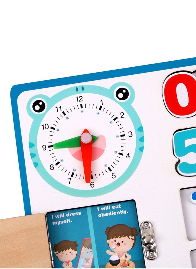 BAYBEE Baybee Math Board Learning Educational Toys Wooden Numbers - Shapes Puzzle Children's Early Education Puzzle Unlocking Cognitive Enlightenment Toys Math Learning Educational Toys  - Image 3