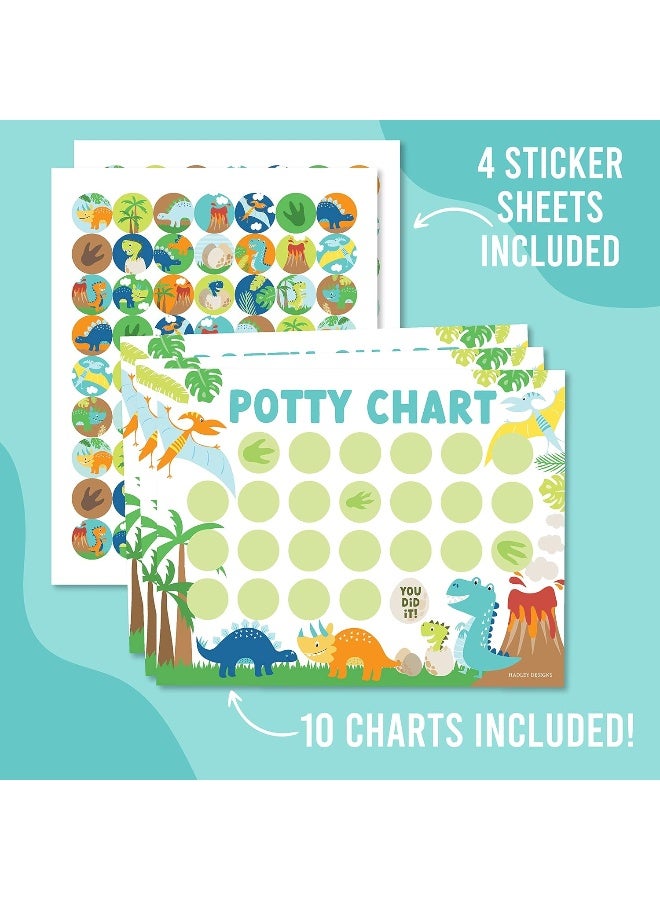 Hadley Designs Dinosaur Potty Training Chart for Toddlers Boys - Image 3