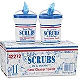 Dymon ITW Dymon Scrubs InABucket Hand Cleaner Towel 6 Buckets of 72 Towels EA