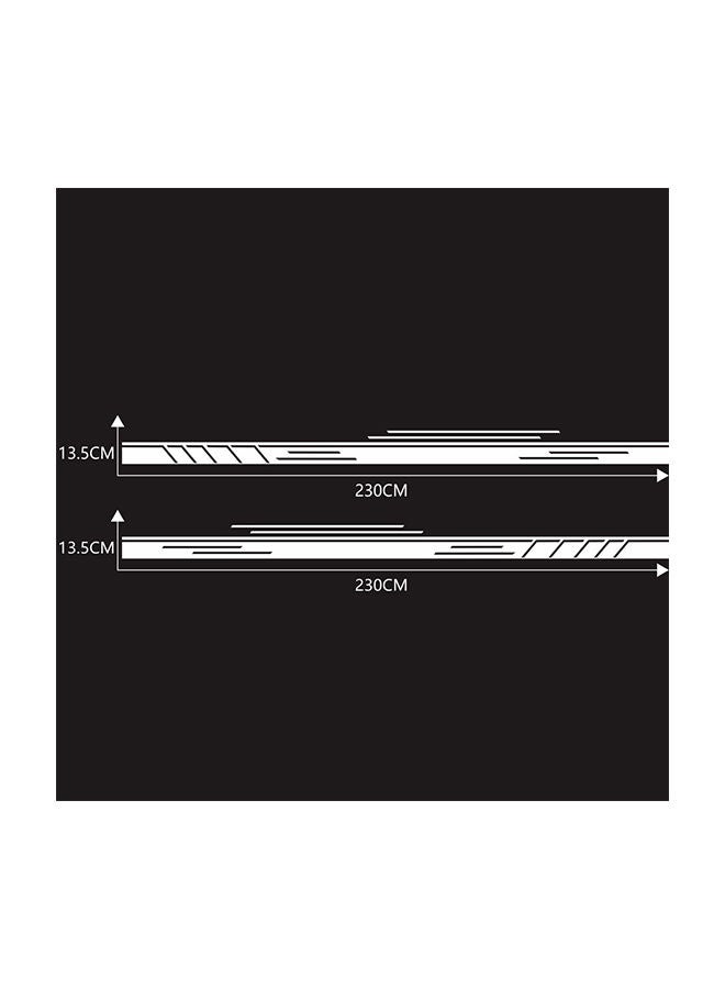 NIBEMINENT 2-Piece Racing Auto Body Side Door Decal Sticker - Image 2