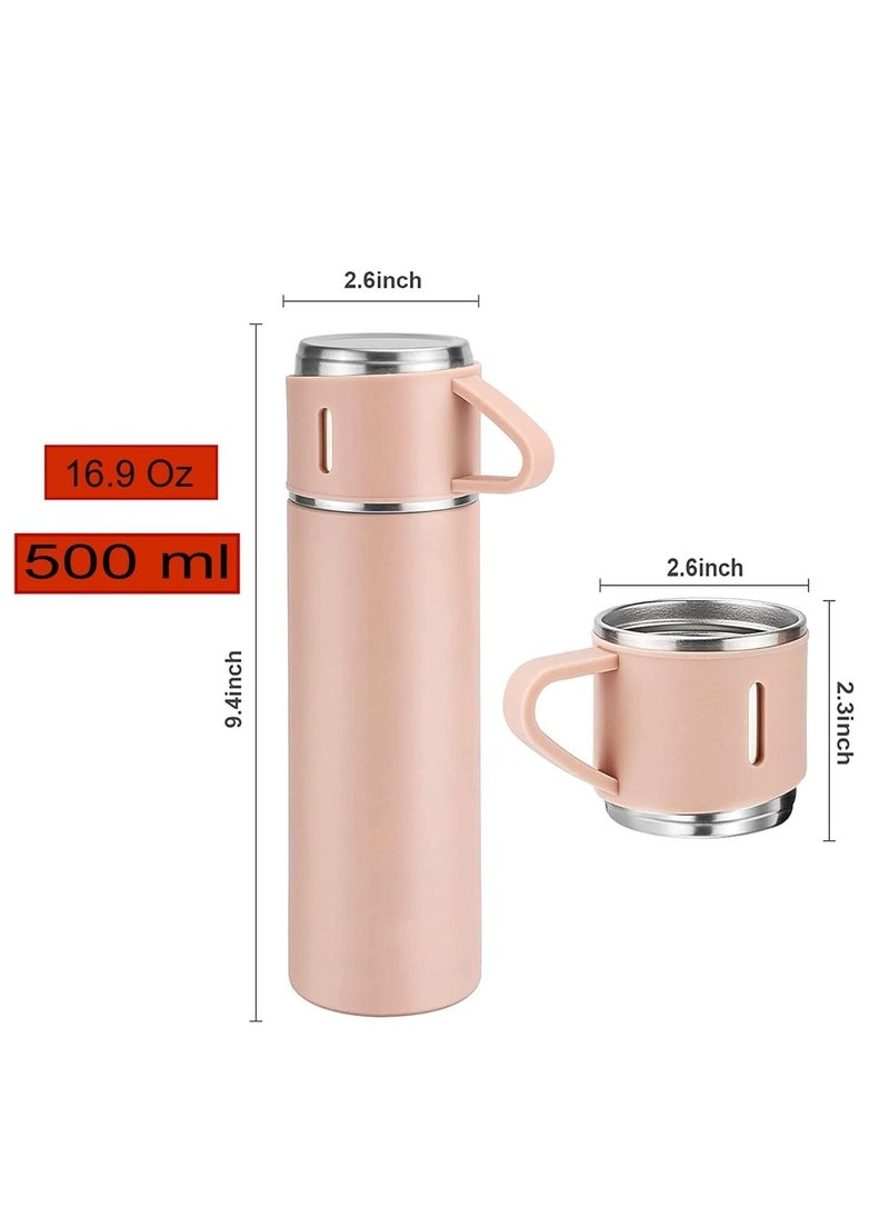 JAJEEK NEW Vacuum Insulated Flask 500ml/17.6oz Stainless Steel Thermo-Bottle with Cup for Coffee, Water, Hot & Cold Drinks – Durable & Stylish - Image 3