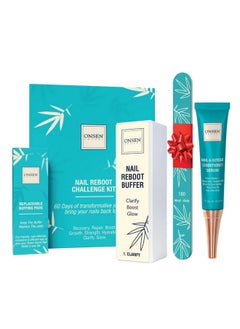 Onsen Secret Onsen Secret Nail Care Kit - Japanese Nail Buffer and Shine Kit - Strengthening & Shining - Spa-Quality Manicure - Organic Ingredients - Long-Lasting Shine - Easy & Safe - w/Cuticle Care Serum - 1pk  - Image 1
