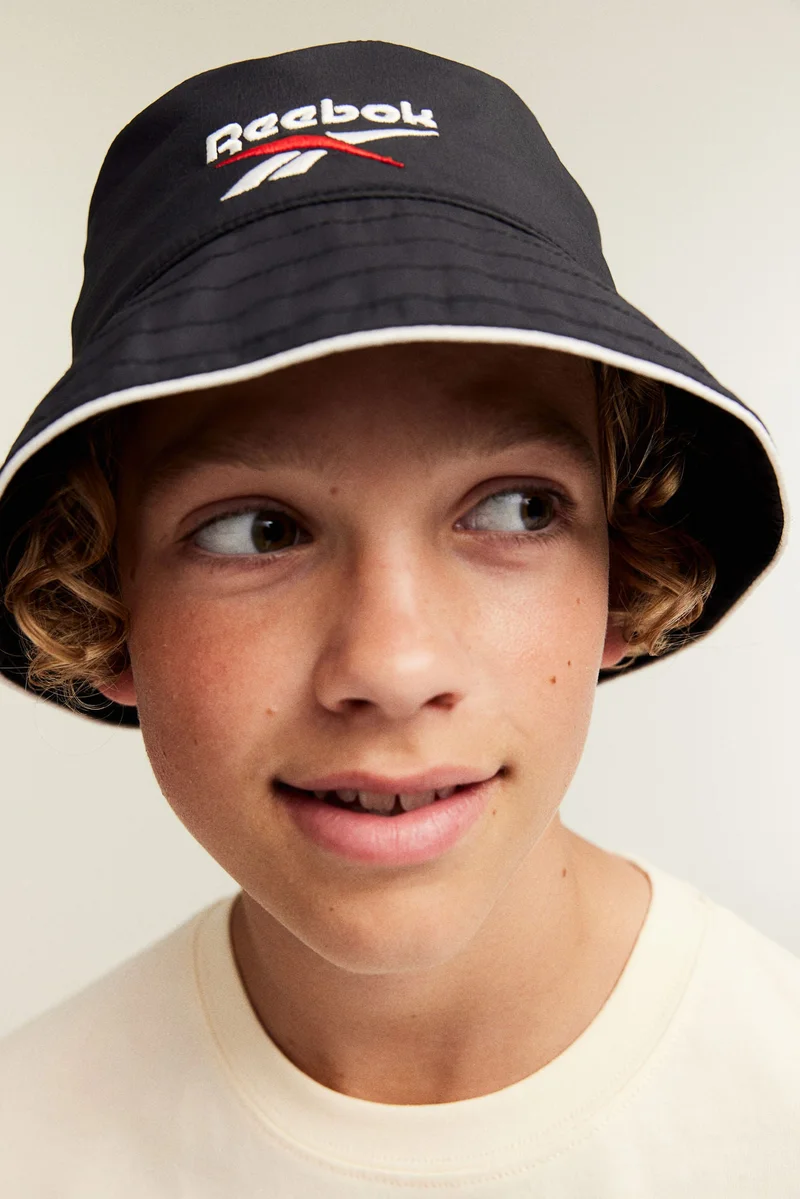 اتش اند ام Embroidered-Motif Bucket Hat