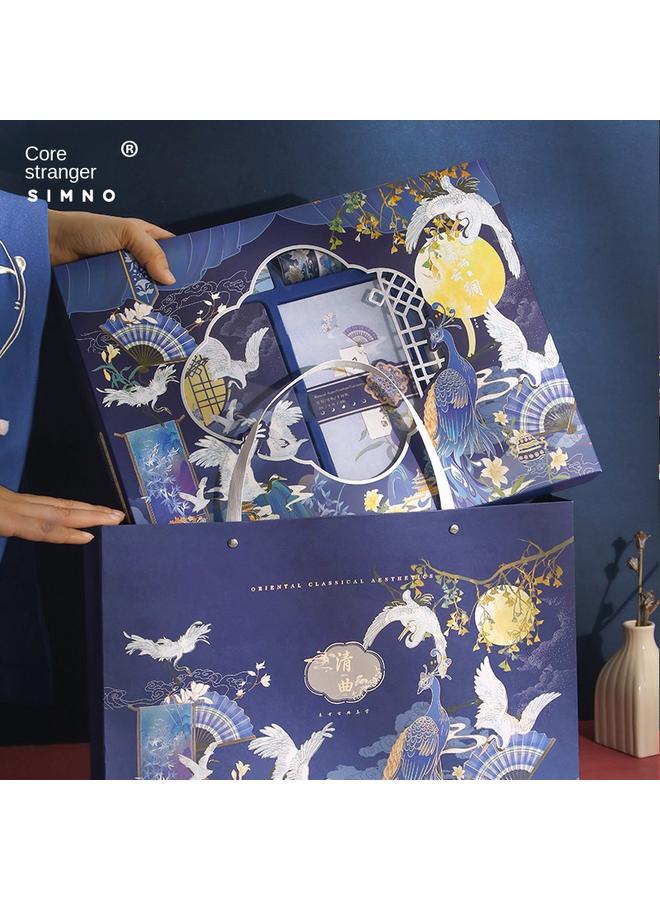 Bluejw DHZ Chinese Style Hand Book Gift Box High Color Value Antique Hand Book Tool Suit Cute Girl Heart Notes - Image 5