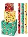 WERNNSAI Cat Christmas Wrapping Paper Rolls 3 Rolls 17 x 120 Kids Cat Christmas Wrapping Paper Medium Roll Set Funny Kitten Christmas Wrapping paper Xmas Rolls Party Gift Decoration for GirlsBoys - Image 1