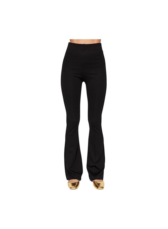 ترينديول Trendyol Women's Black Flare Knitted Pants Pants (pack of 1) - Image 2
