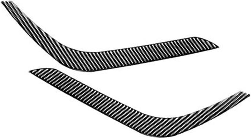 QASULER Carbon Fiber Headlight Eyebrow Trim for Toyota Tundra - Image 1