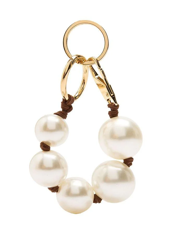 Keychain Charm With Pearls