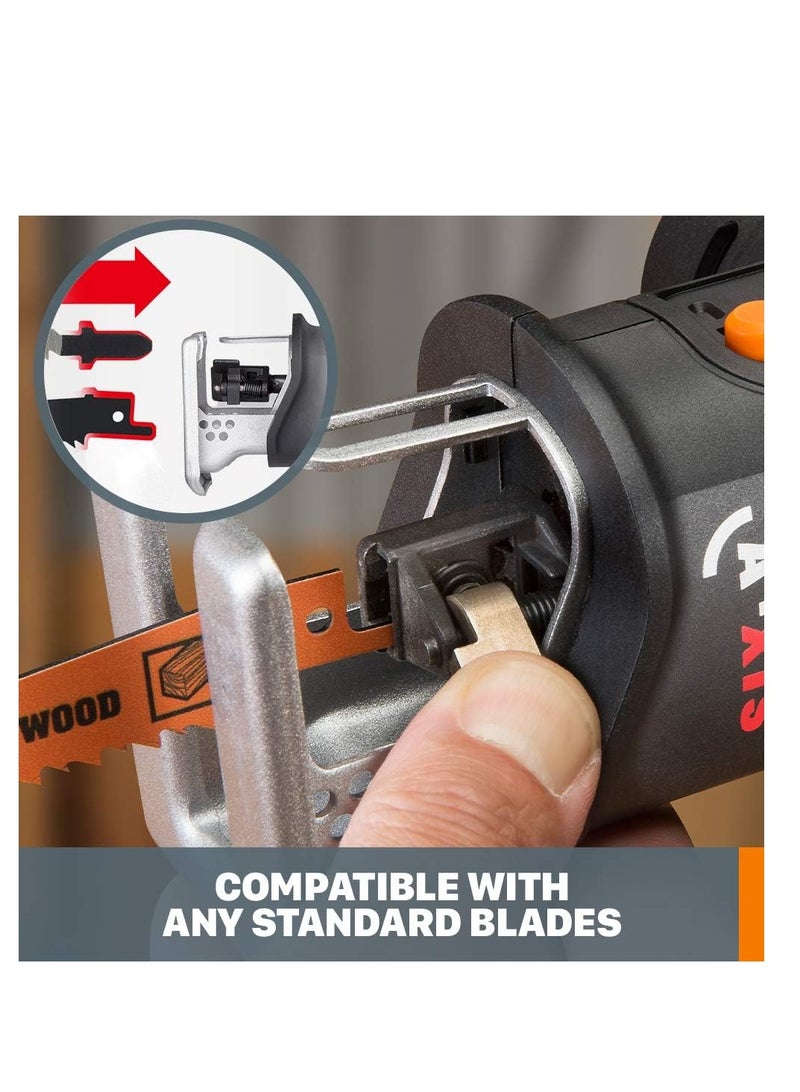 WORX Power Share Axis Cordless Reciprocating & Jig Saw - Image 2