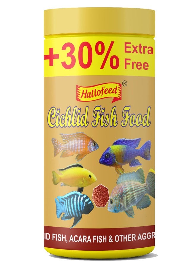 Hallofeed طعام أسماك سيكلد هالوفيد، 390 غرام حبيبات حمراء (حجم 2 مم) - Image 1