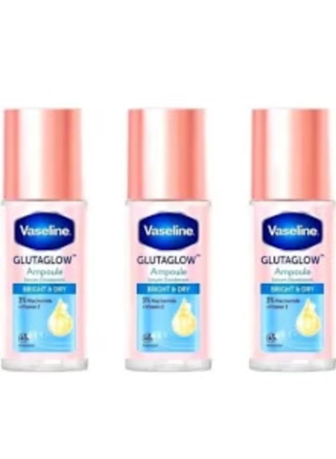 Glutaglow Bright And Dry Ampoule Serum Deodorant 45 ML 3 pcs