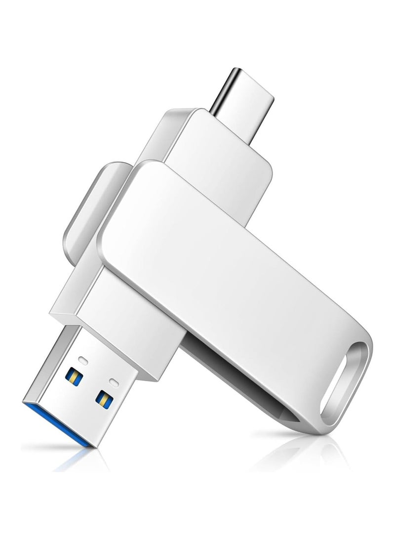 محرك أقراص فلاش USB، محرك أقراص فلاش USB 2 تيرابايت، ذاكرة USB 3.0، محرك أقراص USB C مع Type C للكمبيوتر المحمول بنظام Android للصور والفيديو وملفات الموسيقى - Image 1