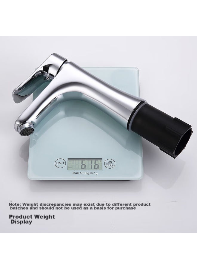 Larsd Basin Faucet, Hot And Cold Water Bathroom Cabinet Brass Tap For Washbasin And Sink F071 - Image 4