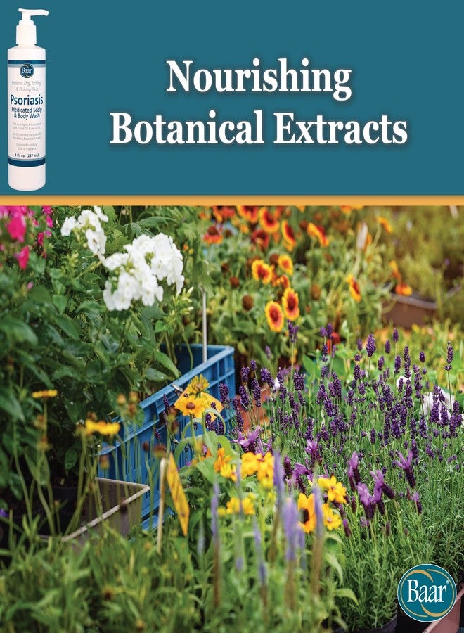 BAAR Psoriasis Therapeutic Scalp & Body Wash, Soothing Healing Formula with 2% Salicylic Acid and Antioxidant-Packed Botanicals like Carrot and Lemon Oil to Relieve Itchy, Dry Skin, 8 fl oz - Image 4