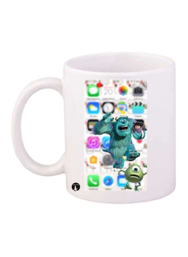 RKN Monsters Inc Printed Mug Blue/Green/Yellow - Image 2