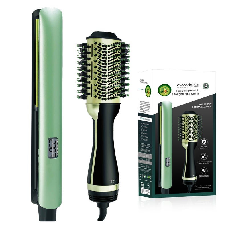 WAIKIL Multifunctional Hair Curling Comb & Straightener, Ceramic Heating Element, 800W, 15 Temperature Settings - Image 5