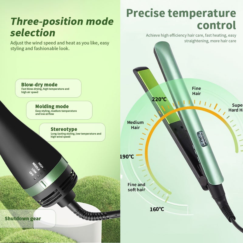 WAIKIL Multifunctional Hair Curling Comb & Straightener, Ceramic Heating Element, 800W, 15 Temperature Settings - Image 4