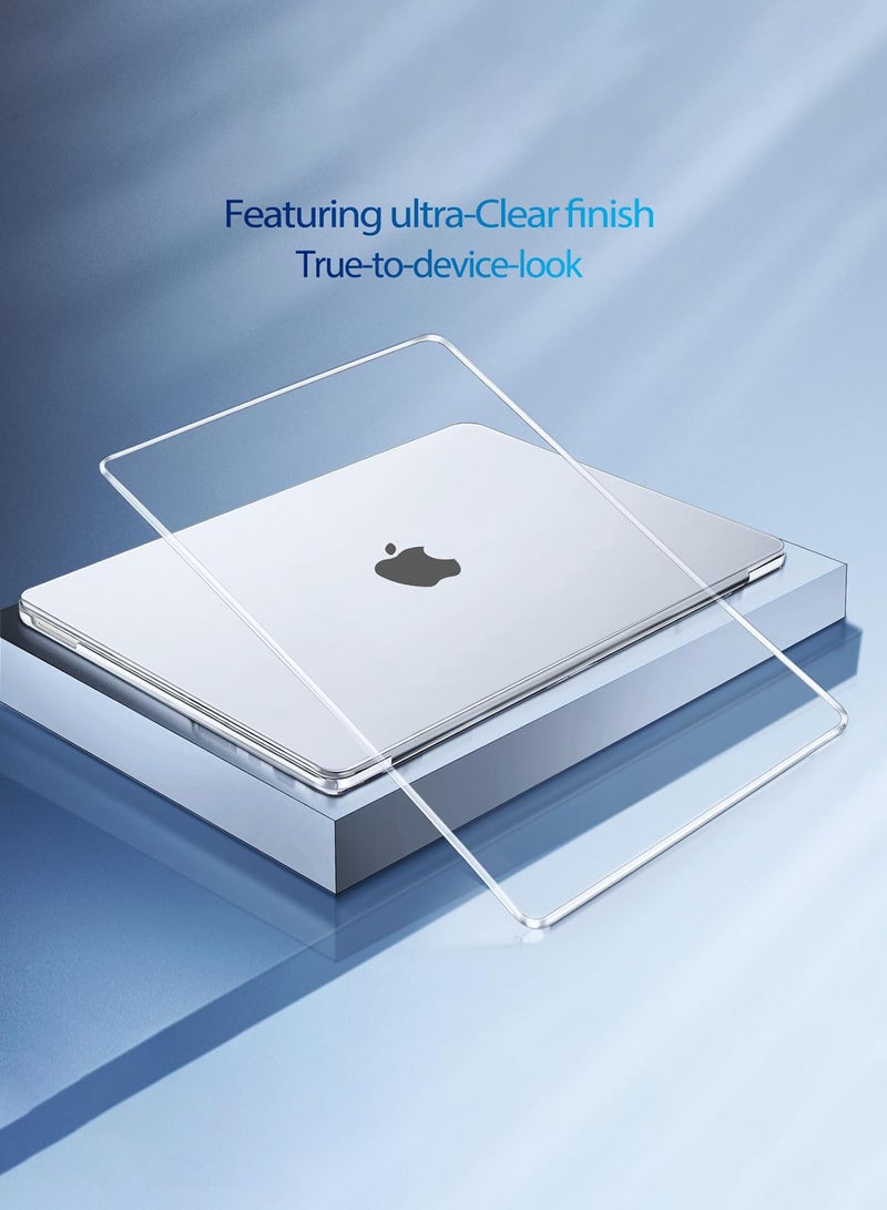 سجيت حافظة متوافقة مع MacBook Neo مقاس 13 بوصة (إصدار 2026، موديل A3404 مع شريحة A18 Pro)، غلاف بلاستيكي صلب مع غطاء لوحة مفاتيح لحماية MacBook Neo 13 بوصة، شفاف كريستالي - Image 4