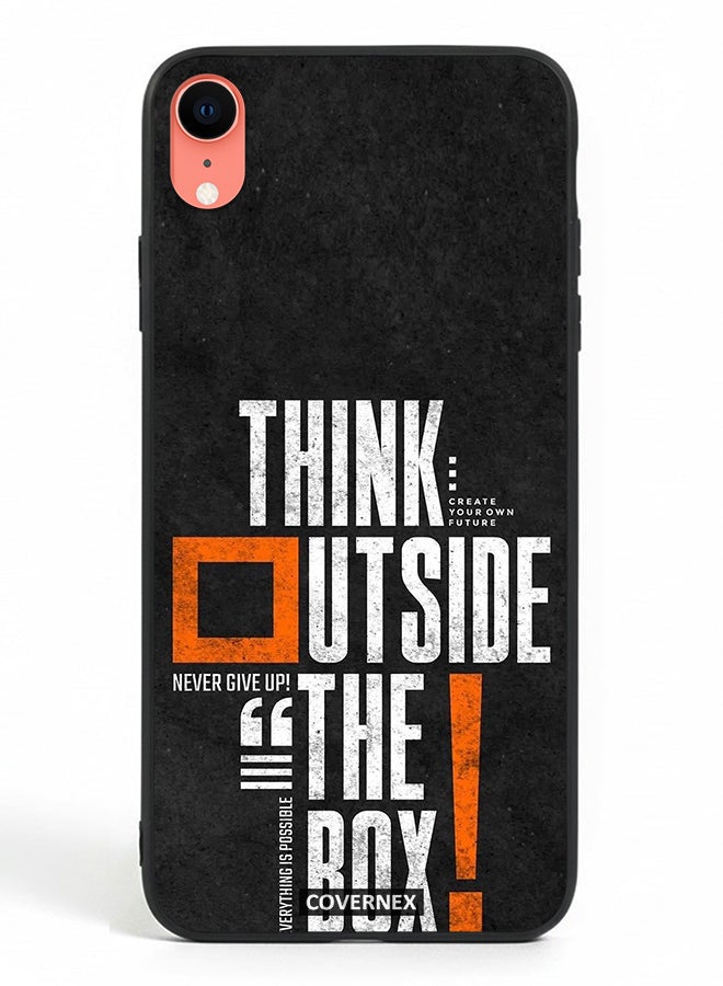 Covernex Apple iPhone XR Protective Case Cover Printed Featuring Think Outside The Box - Image 2