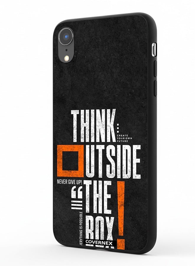 Covernex Apple iPhone XR Protective Case Cover Printed Featuring Think Outside The Box - Image 1