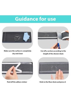 ANISTOLL ANISTOLL SelfAdhesive Floor Drain Sticker Disposable Hair Catcher Mesh Roll with Cleaning Shovel DIY Shower Drain Cover Hair Catcher for Any Length  - Image 4