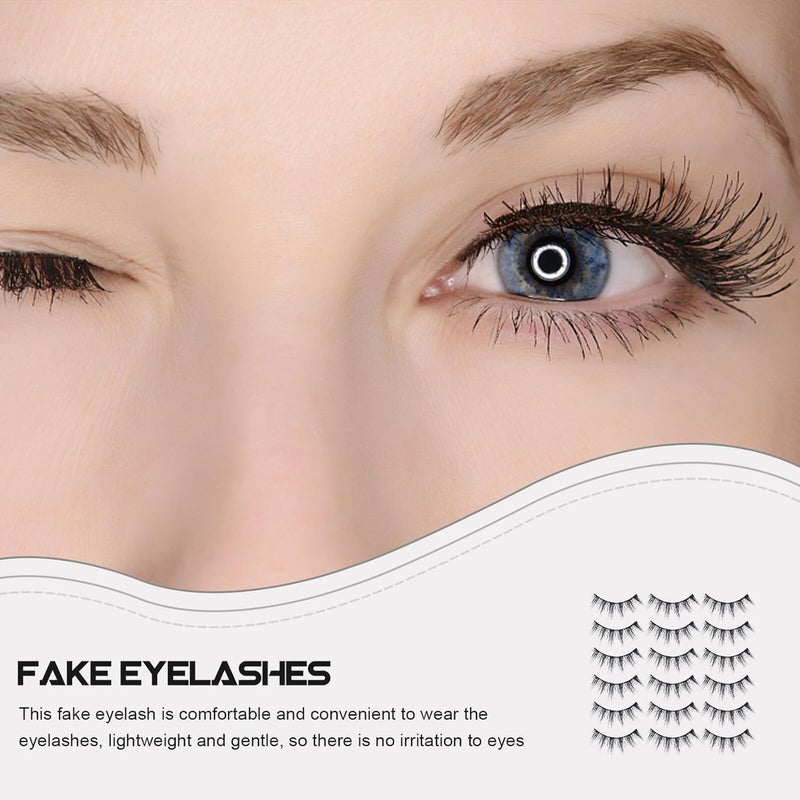 IMIKEYA 20 Pairs Multi-layer Curly Synthetic Eyelashes Bulk Natural Look Wispy False Lashes Set for Makeup and Daily Wear - Image 4