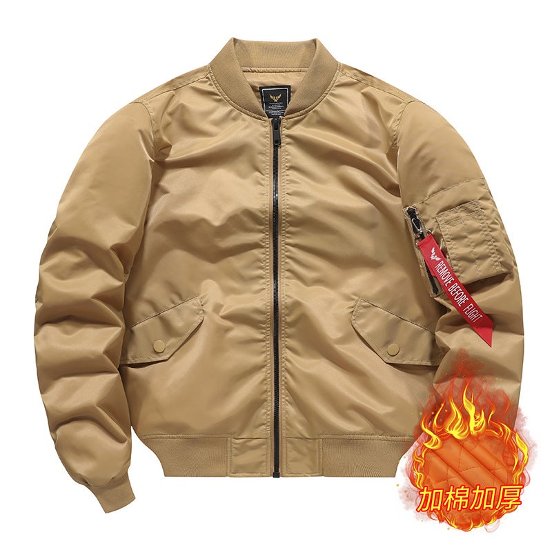 New Large Size Men'S Sports Casual Stand Collar Jacket Loose Men'S Ma01 Pilot Men'S Baseball Uniform - Image 1