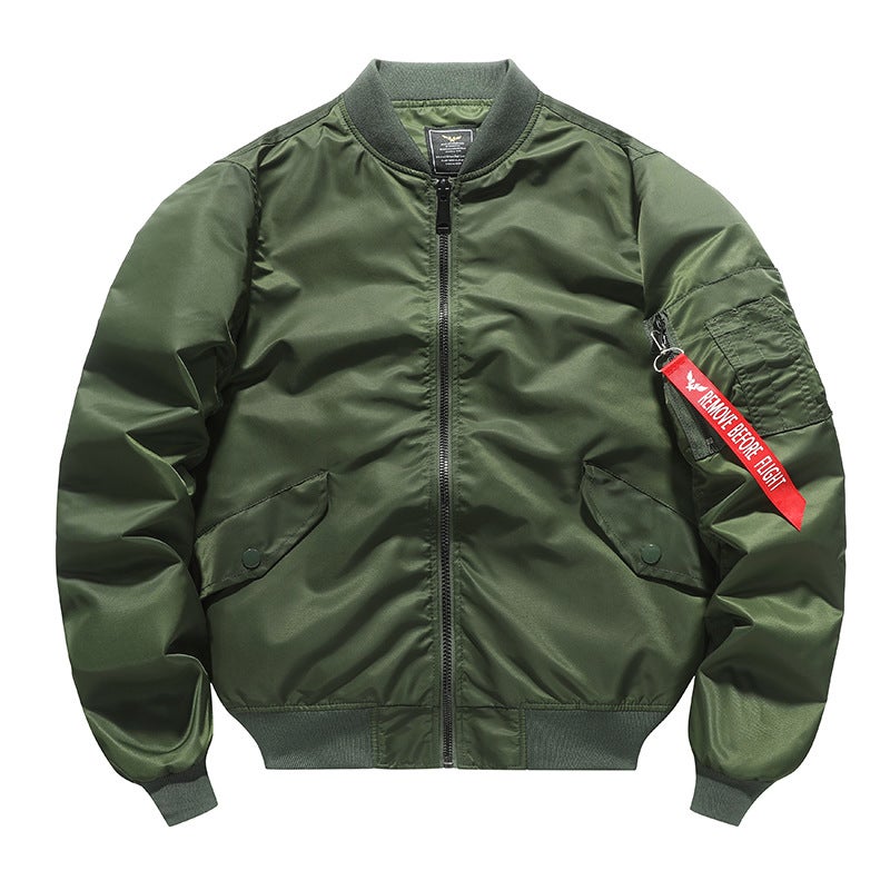 New Large Size Men'S Sports Casual Stand Collar Jacket Loose Men'S Ma01 Pilot Men'S Baseball Uniform - Image 2